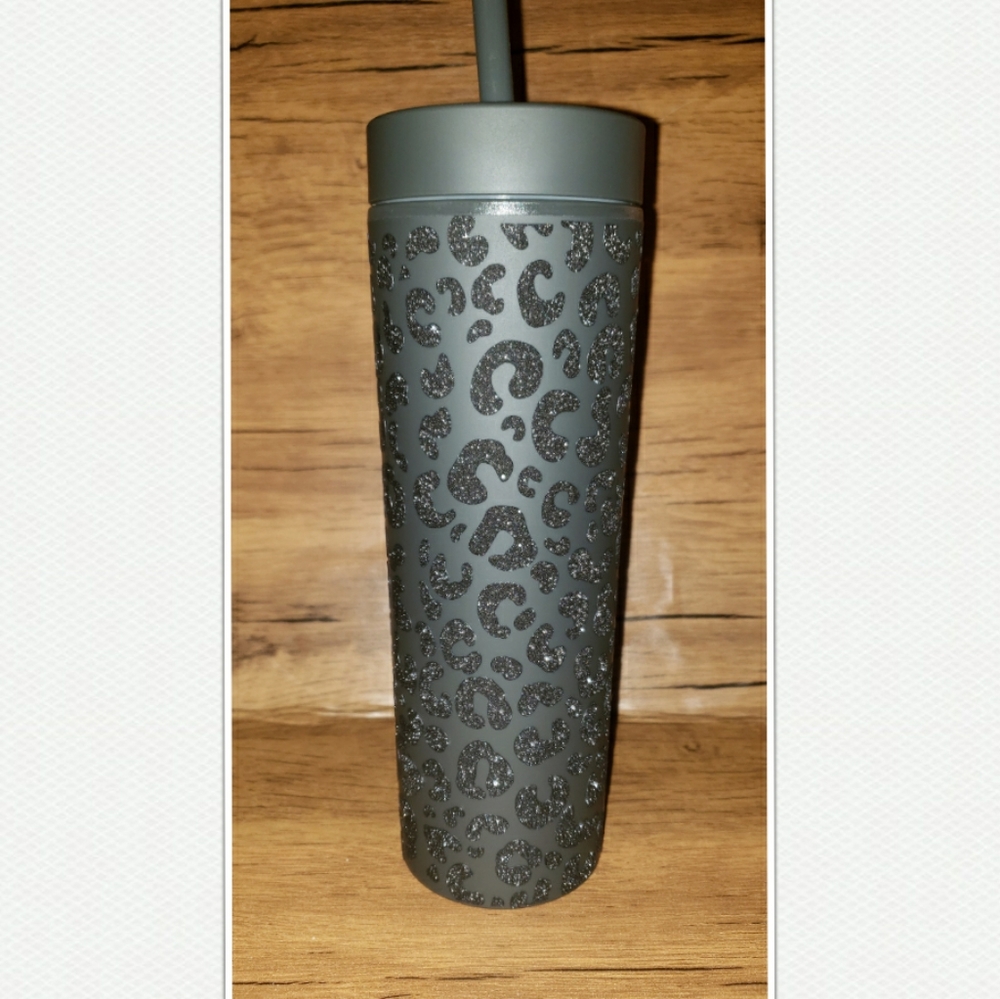 Skinny Black Matte Tumbler